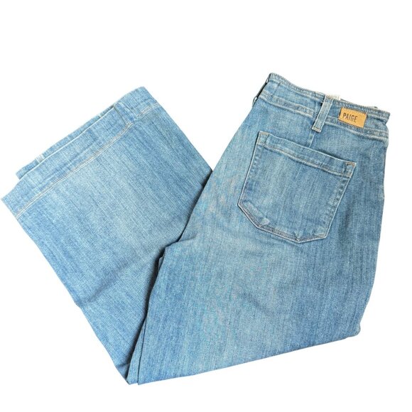 PAIGE Nellie High Waist Culotte Wide Leg Jeans - Size 27 - Picture 1 of 11